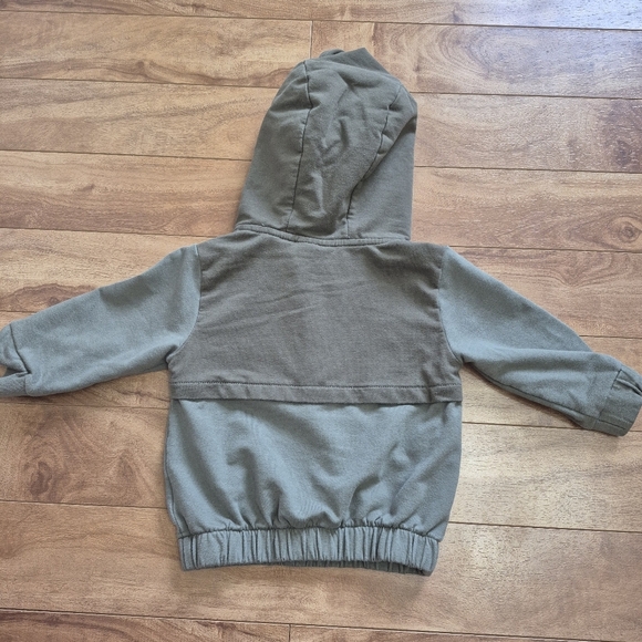 Red Truck Baby Boys Green Half-Zip Hoodie Sweatshirt – Size 12M - Picture 3 of 3